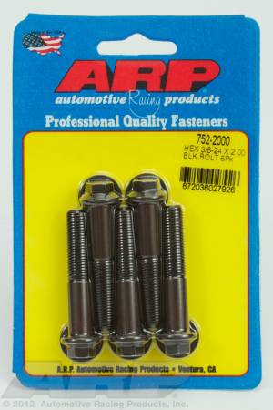 ARP - ARP 752-2000 - 3/8-24 x 2.000 hex black oxide bolts