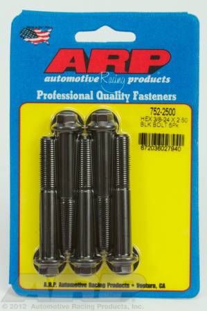 ARP - ARP 752-2500 - 3/8-24 x 2.500 hex black oxide bolts