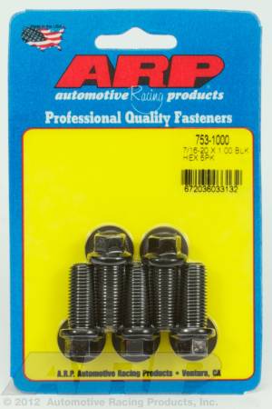 ARP - ARP 753-1000 - 7/16-20 x 1.000 hex black oxide bolts