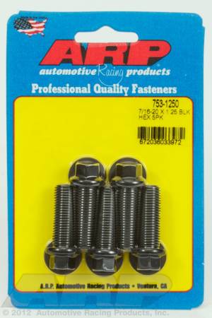 ARP - ARP 753-1250 - 7/16-20 x 1.250 hex black oxide bolts