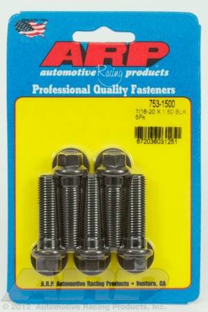 ARP - ARP 753-1500 - 7/16-20 x 1.500 hex black oxide bolts