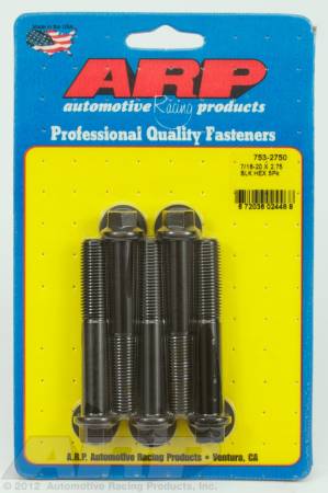 ARP - ARP 753-2750 - 7/16-20 x 2.750 hex black oxide bolts