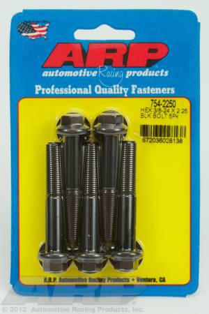 ARP - ARP 754-2250 - 3/8-24 x 2.250 hex 7/16 wrenching black oxide bolts