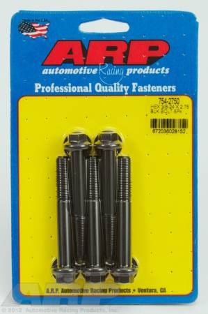 ARP - ARP 754-2750 - 3/8-24 x 2.750 hex 7/16 wrenching black oxide bolts