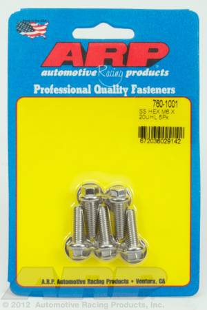 ARP - ARP 760-1001 - M6 x 1.00 x 20 hex SS bolts