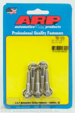 ARP - ARP 760-1003 - M6 x 1.00 x 30 hex SS bolts