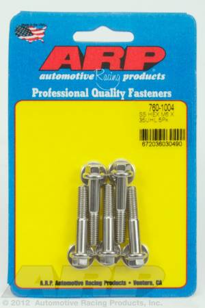 ARP - ARP 760-1004 - M6 x 1.00 x 35 hex SS bolts