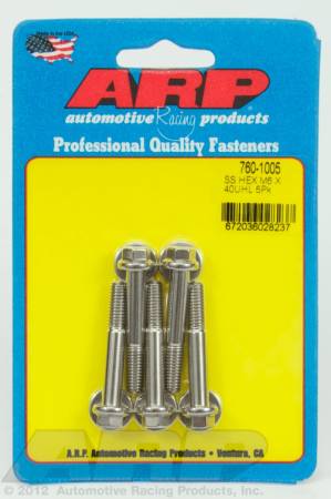 ARP - ARP 760-1005 - M6 x 1.00 x 40 hex SS bolts