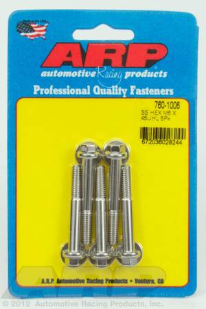 ARP - ARP 760-1006 - M6 x 1.00 x 45 hex SS bolts