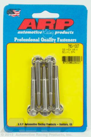 ARP - ARP 760-1007 - M6 x 1.00 x 50 hex SS bolts