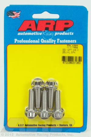 ARP - ARP 771-1002 - M8 x 1.25 x 25 12pt SS bolts