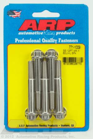 ARP - ARP 771-1009 - M8 x 1.25 x 60 12pt SS bolts