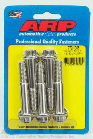 ARP - ARP 772-1008 - M10 x 1.50 x 60 12pt SS bolts