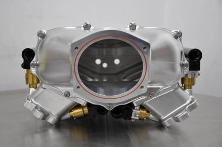 Late Model Engines - LME - Billet Aluminum Intake Manifold For Gen V LT1 & LT4 Applications - Machined Finish