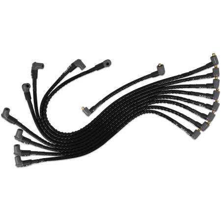 MSD - MSD 31591 - Sleeved Spark Plug Wires for SBC under exhaust, socket