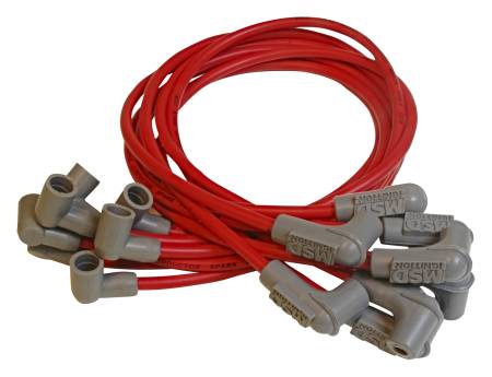MSD - MSD 31659 - Super Conductor Spark Plug Wire Set ,Small Block Chevy, Socket Dist. Cap