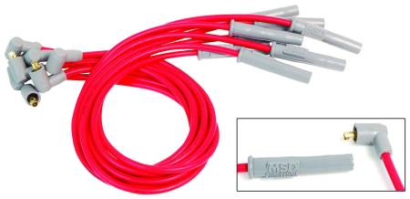 MSD - MSD 31389 - Super Conductor Spark Plug Wire Set Ford 351C-400, Socket