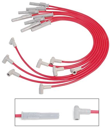 MSD - MSD 35379 - Super Conductor Spark Plug Wire Set, Chevy 366-454 w/HEI Cap