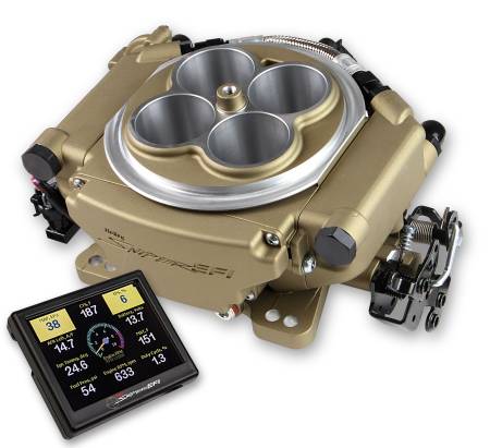 Holley Sniper EFI - Holley Sniper EFI 550-516 - Holley Sniper EFI Self-Tuning Kit - Classic Gold Finish