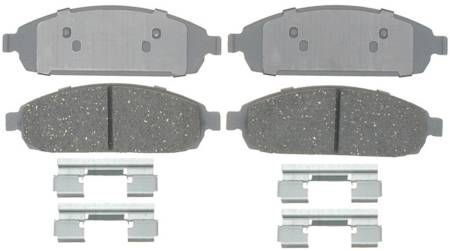 ACDelco - ACDelco 14D1080CHF1 - Ceramic Front Disc Brake Pad Set with Hardware