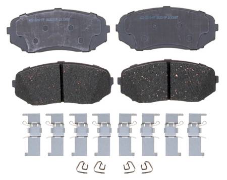 ACDelco - ACDelco 14D1258CHF1 - Ceramic Front Disc Brake Pad Set with Hardware