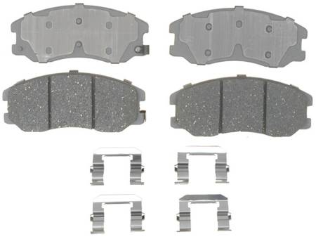 ACDelco - ACDelco 14D1264CHF1 - Ceramic Front Disc Brake Pad Set with Hardware
