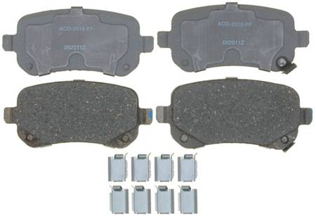 ACDelco - ACDelco 14D1326CHF1 - Ceramic Rear Disc Brake Pad Set with Hardware