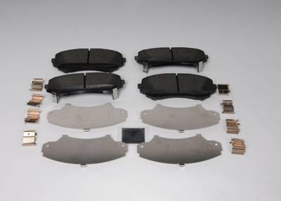 ACDelco - ACDelco 19421341 - Front Disc Brake Pad Kit with Brake Pads, Clips, Shims, and Lubricant