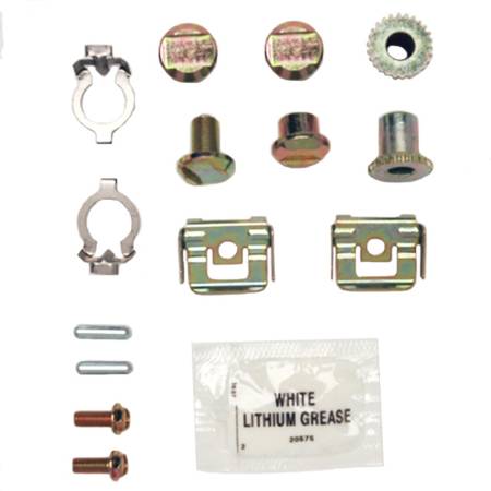 ACDelco - ACDelco 18K1626 - Rear Parking Brake Hardware Kit with Clips, Adjusters, Pins, Bolts, and Grease