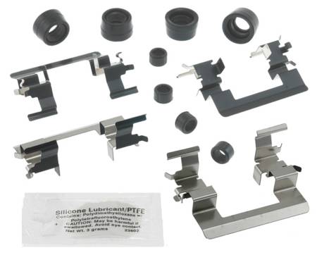 ACDelco - ACDelco 18K1748X - Front Disc Brake Caliper Hardware Kit with Clips, Seals, Bushings, and Lubricant