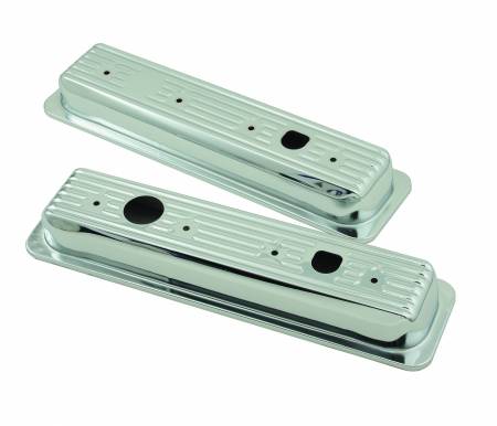 Mr. Gasket - Mr. Gasket 9847 - Chrome valve cover caps for 1987-97 Chevy small block 305-350 engines.