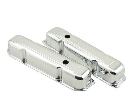 Mr. Gasket - Mr. Gasket 9807 - Chrome valve covers for 1965-78 Chrysler big block 383-440 engines.