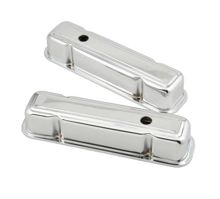 Mr. Gasket - Mr. Gasket 9805 - Chrome tall-style valve covers for 1959-81 Pontiac 301-455 engines. TALL