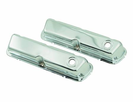 Mr. Gasket - Mr. Gasket 9804 - Chrome valve covers for 1962-85 260-351W small block Ford engines.