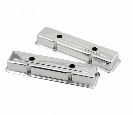 Mr. Gasket - Mr. Gasket 9420MRG - Chrome valve covers for 1958-86 Chevy small block 283-400 engines