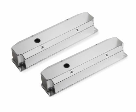 Mr. Gasket - Mr. Gasket 6864G - Fabricated Aluminum Valve Cover - Chrysler Big Block - Silver Finish