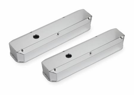 Mr. Gasket - Mr. Gasket 6860G - Fabricated Aluminum Valve Cover - Chrysler Small Block - Silver Finish