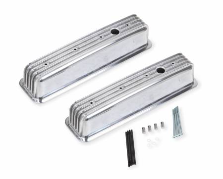 Mr. Gasket - Mr. Gasket 6856G - Mr. Gasket Aluminum Finned Center Bolt Valve Cover