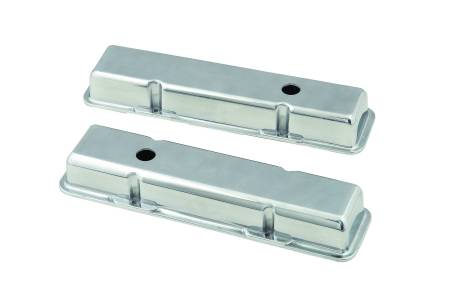 Mr. Gasket - Mr. Gasket 6850 - Aluminum short-style valve covers for 1958-86 Chevy small block 283-400 engines.