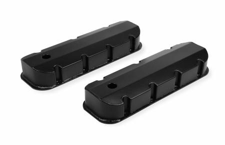 Mr. Gasket - Mr. Gasket 6832BG - Fabricated Aluminum Valve Cover - Chevy Big Block - Black Finish