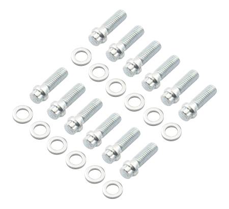 Mr. Gasket - Mr. Gasket 6091 - Intake Manifold Bolt Set - 3/8"-16 x 1.00" - 12-Point Head w/ Washers