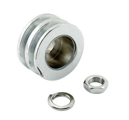 Mr. Gasket - Mr. Gasket 6809 - Alternator Pulley - Chrome - Double Groove