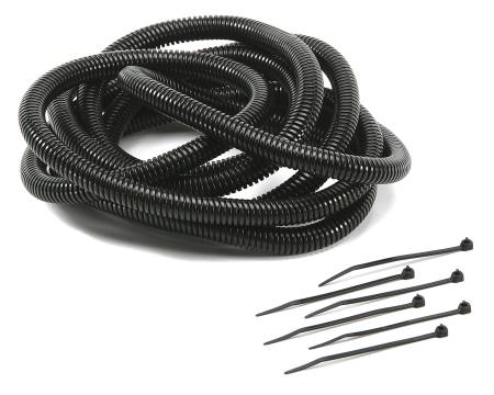 Mr. Gasket - Mr. Gasket 4505 - Flexible Tubing and Tie Strap Kit - Black - 3/8" ID - 8 ft