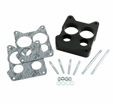 Mr. Gasket - Mr. Gasket 3406 - Carburetor Spacer Kit - 1" 4 Hole Center (Quadra-Jet) - Phenolic Thermal Insulating