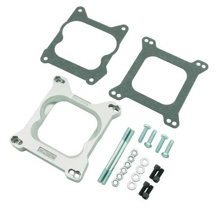 Mr. Gasket - Mr. Gasket 1932 - Carburetor Adapter Kit - Square Flange Carburetor to Quadra-Jet 4 Barrel Manifold