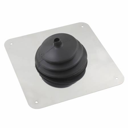 Mr. Gasket - Mr. Gasket 1650 - Shifter Boot - Large - Round - Square Plate - 8"