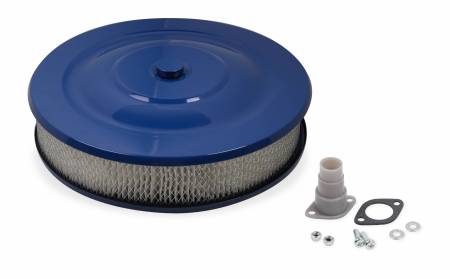 Mr. Gasket - Mr. Gasket 1404G - Easy Flow 14"  Air Cleaner - Blue Powder Coated