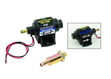 Mr. Gasket - Mr. Gasket 12S - Electric Fuel Pump (Micro) - 4 PSI / 7 PSI - 35 GPH - Gasoline - for carburetor