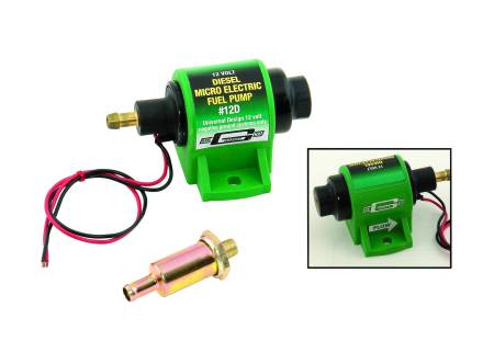 Mr. Gasket - Mr. Gasket 12D - Electric Fuel Pump (Micro) - 4 PSI / 7 PSI - 35 GPH - Diesel Transfer Pump