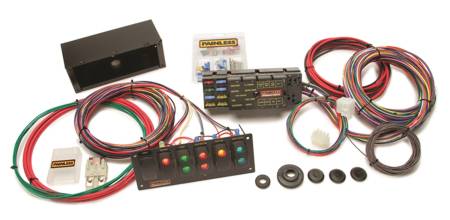 Painless Wiring - Painless Wiring 50005 - Race Only Chassis Harness w/Switch Panels - 10 Circuits